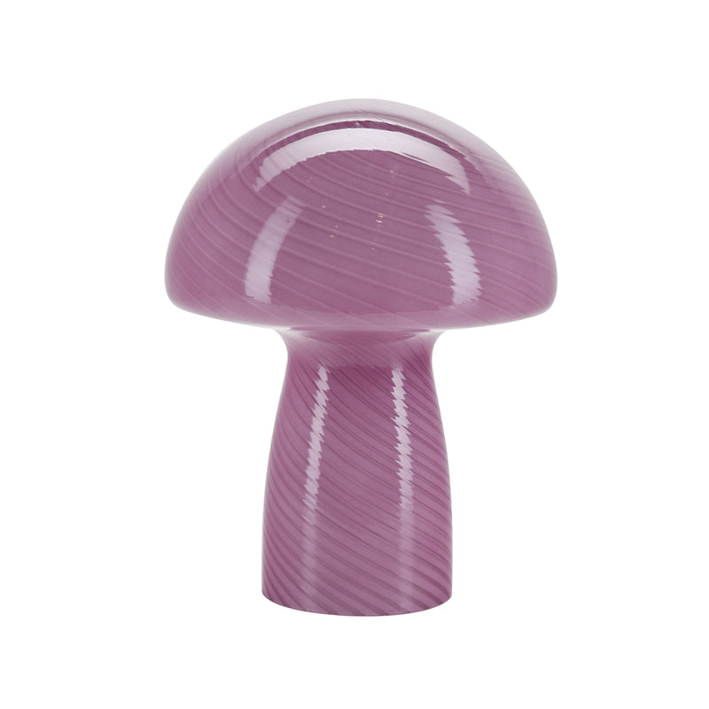 Lampe Champignon H 23 cm - Rose foncé