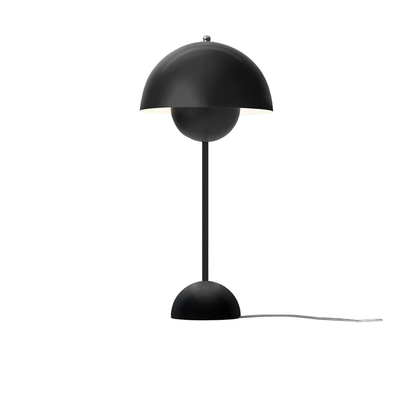 Lampe Flowerpot Noir mat VP3 by Verner Panton