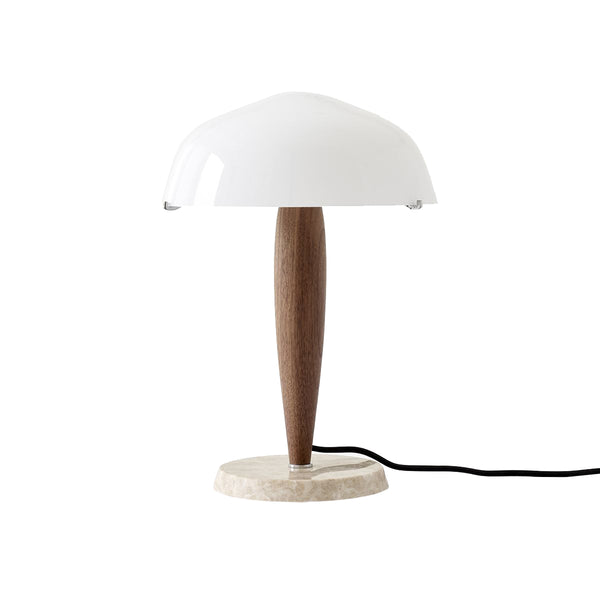 Herman SHY3 Table Lamp - Walnut &amp; Cream Marble