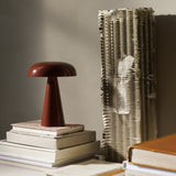 Lampe de table Como SC53 Sans fil - Rouge marron | Fleux | 5