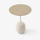 Side table Lato LN8 Oak / Marble Crema Diva - Ø 40 cm | Fleux | 5