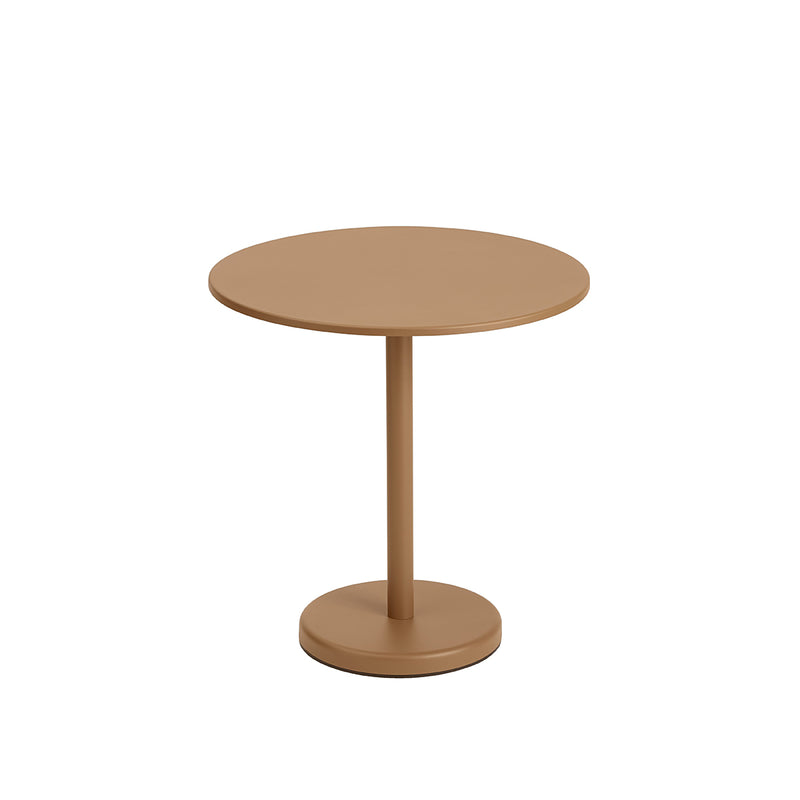Table à café Linear Steel Burnt Orange - Ø 70 x h 73 cm