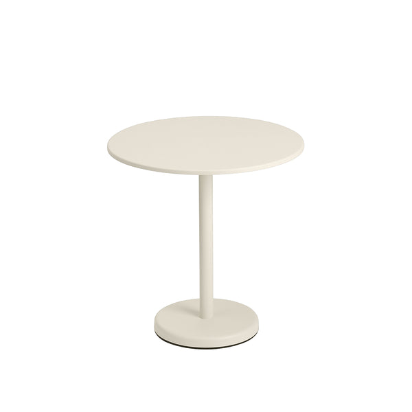 Table à café Linear Steel Off-White - Ø 70 x h73 cm