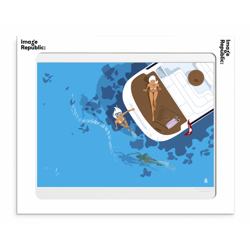 Affiche Monsieur Z love boat - 40 x 50 cm