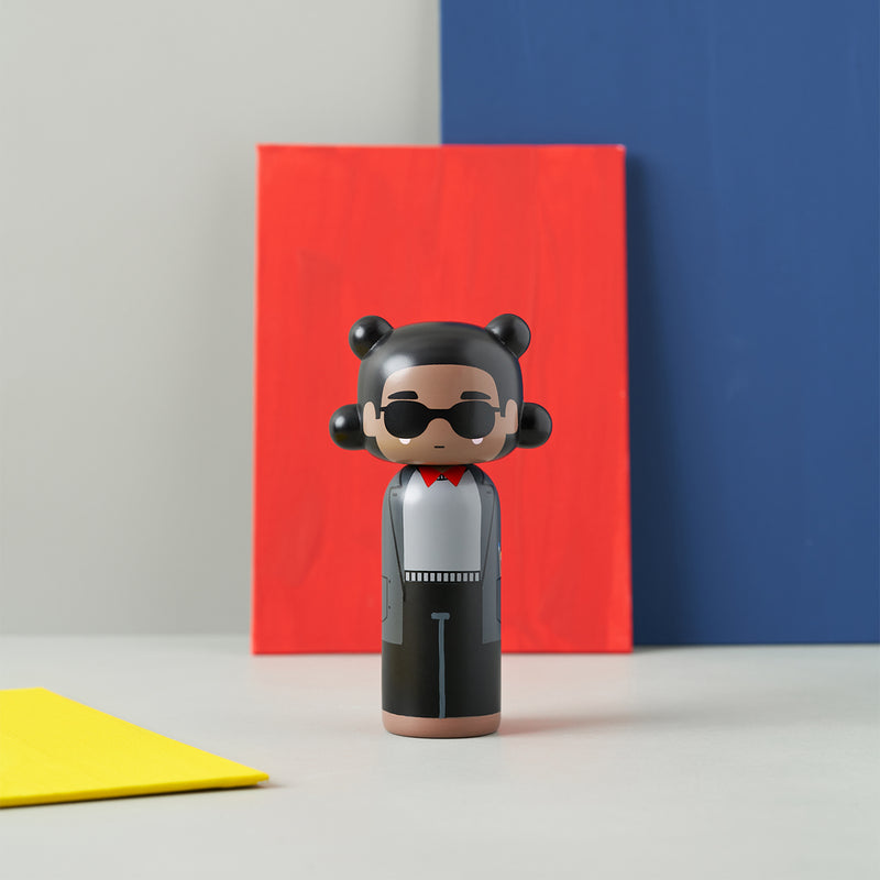 Figurine en bois Kokeshi Sketch.inc Jean-Michel - 15 cm