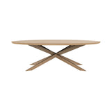 Mikado oval coffee table in oak - L 143 x H 67 cm | Fleux | 3