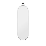 Poise Oval black metal mirror - h 98 x 28 cm | Fleux | 2