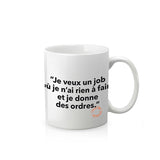 Mug Loïc Prigent - Je veux un job | Fleux | 2
