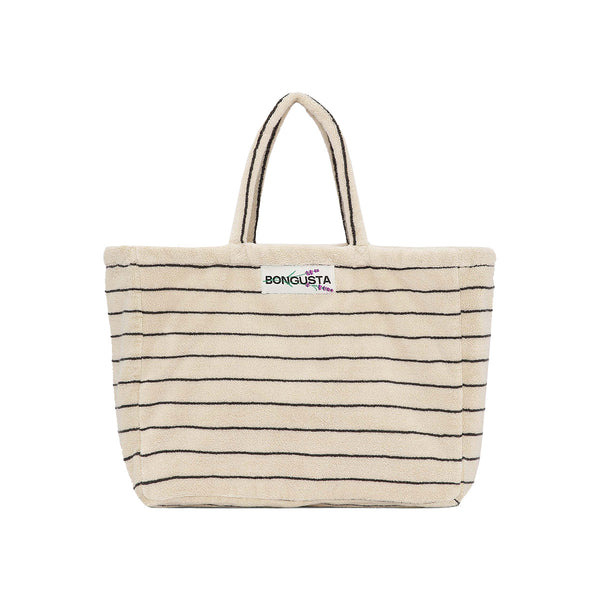 Sac Weekend à rayures - Cream & Ink