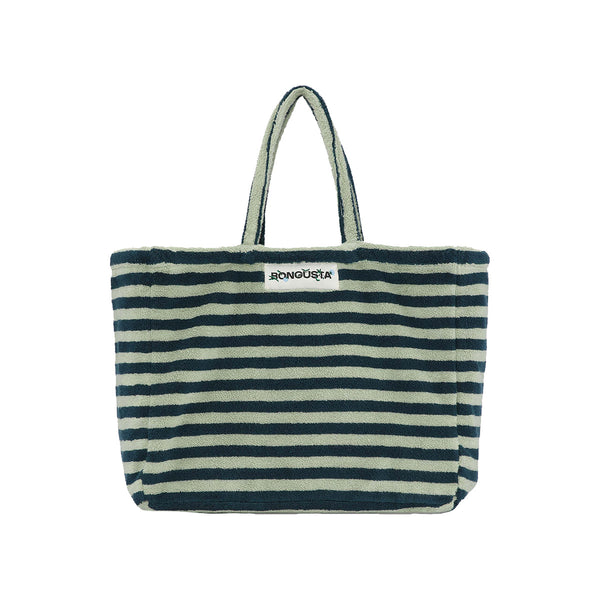 Sac Weekend à rayures - Sea Foam & Deep Teal