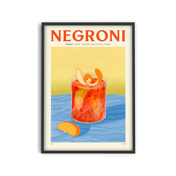 Affiche Cocktail - Elin PK - Negroni