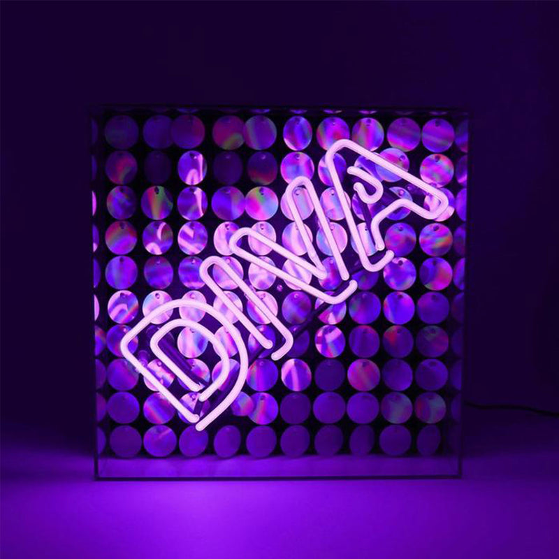 Neon acrylic box - Diva - Purple