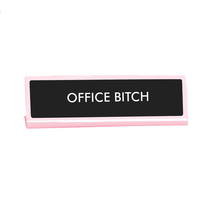 plaque de bureau office bitch