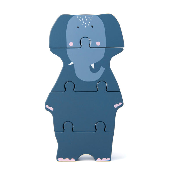Puzzle Mrs Elephant en bois