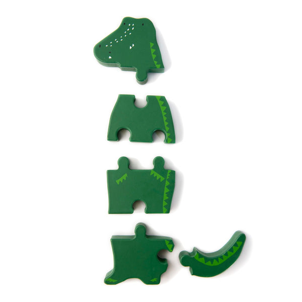 Puzzle Mr Crocodile en bois