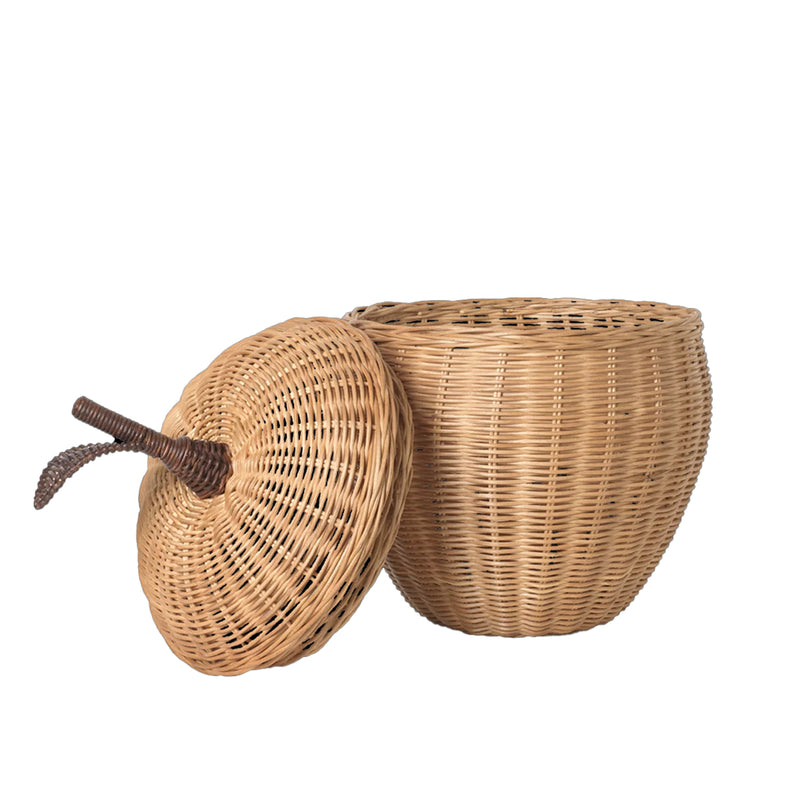 Panier pomme en rotin