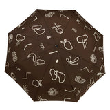 Parapluie à manche Tête de Canard - Chocolat Fruits | Fleux | 4