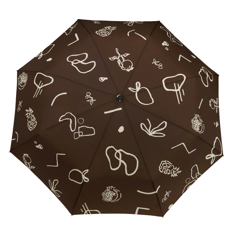 Parapluie à manche Tête de Canard - Chocolat Fruits