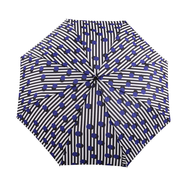 Parapluie à manche Tête de Canard - Polka Stripe