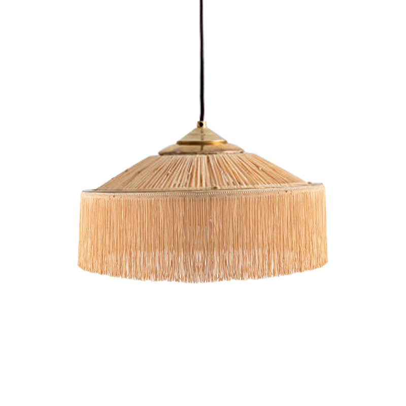Suspension Parasol Franges - Ø 30 cm - Naturel