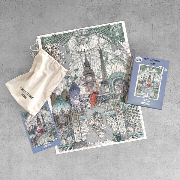 Puzzle London Paris Brussels - Lucille Clerc - 500 pièces