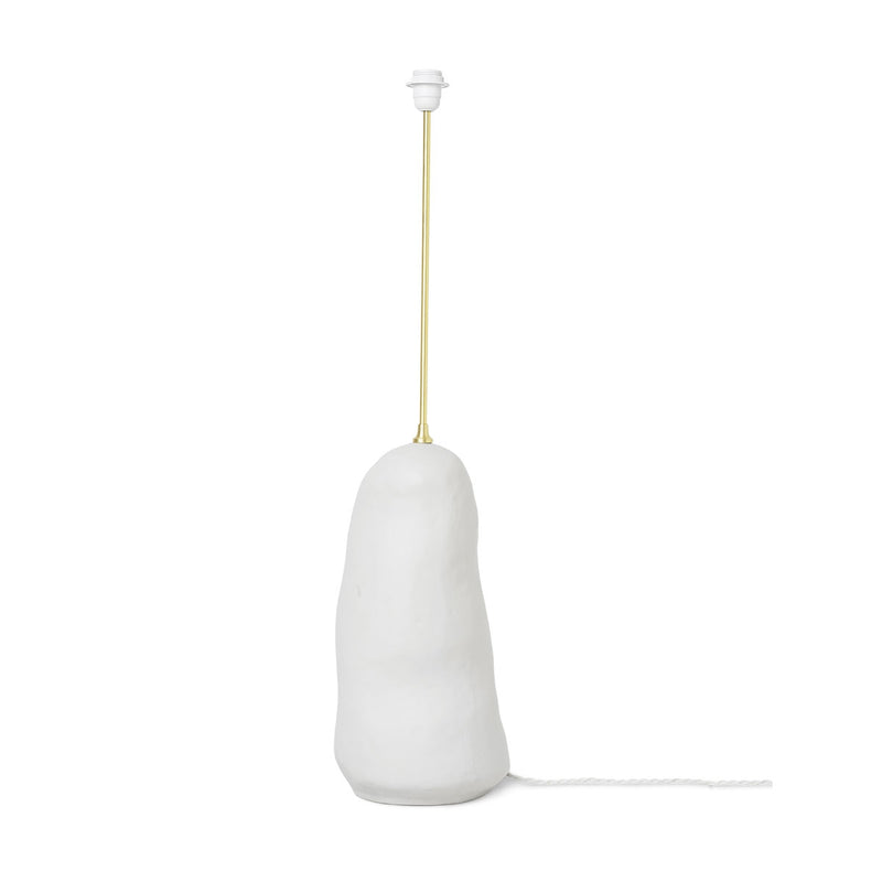 Pied de lampe Hebe en céramique - H 100 cm - Blanc