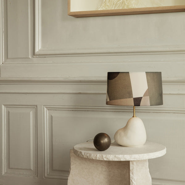 Pied de lampe Hebe H 30 cm - Blanc cassé