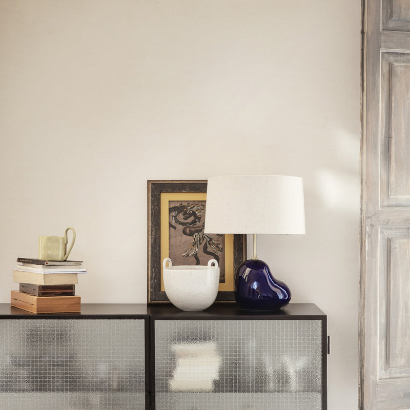 Pied de lampe Hebe H 30 cm - Bleu foncé