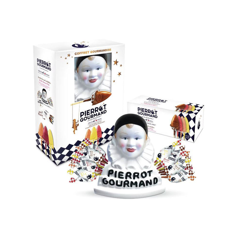 Buste Pierrot Gourmand et 40 sucettes assorties
