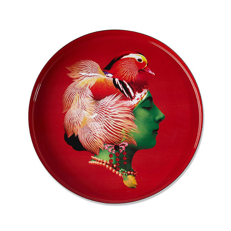 Plateau rond Canarbella en fer - Ø 33 cm