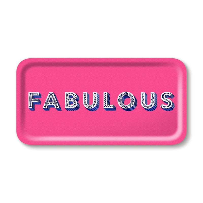 Plateau Fabulous - 43 x 22 cm - Bright pink