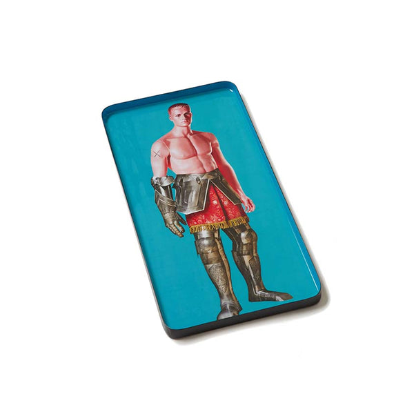 Plateau rectangle Ken Arthur en fer - 40 x 20 cm