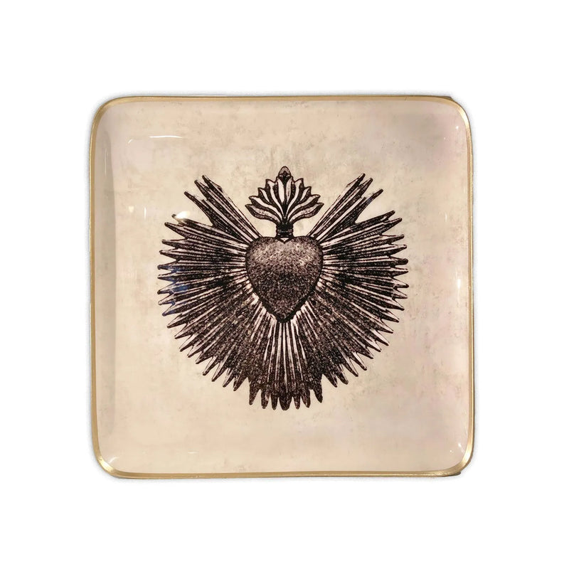 Rayon Heart Quatro Tray - Linen