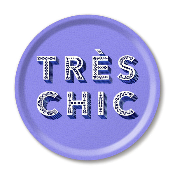 Plateau Très Chic - Ø 31 cm - Bluebell