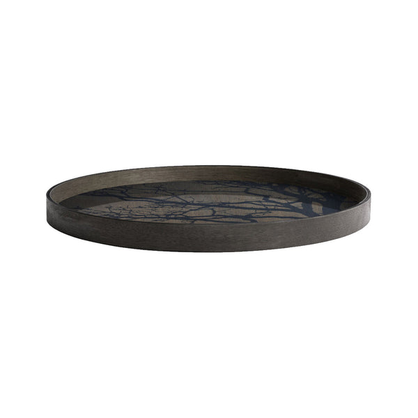 Black Tree wooden tray Ø 61 cm - Brown