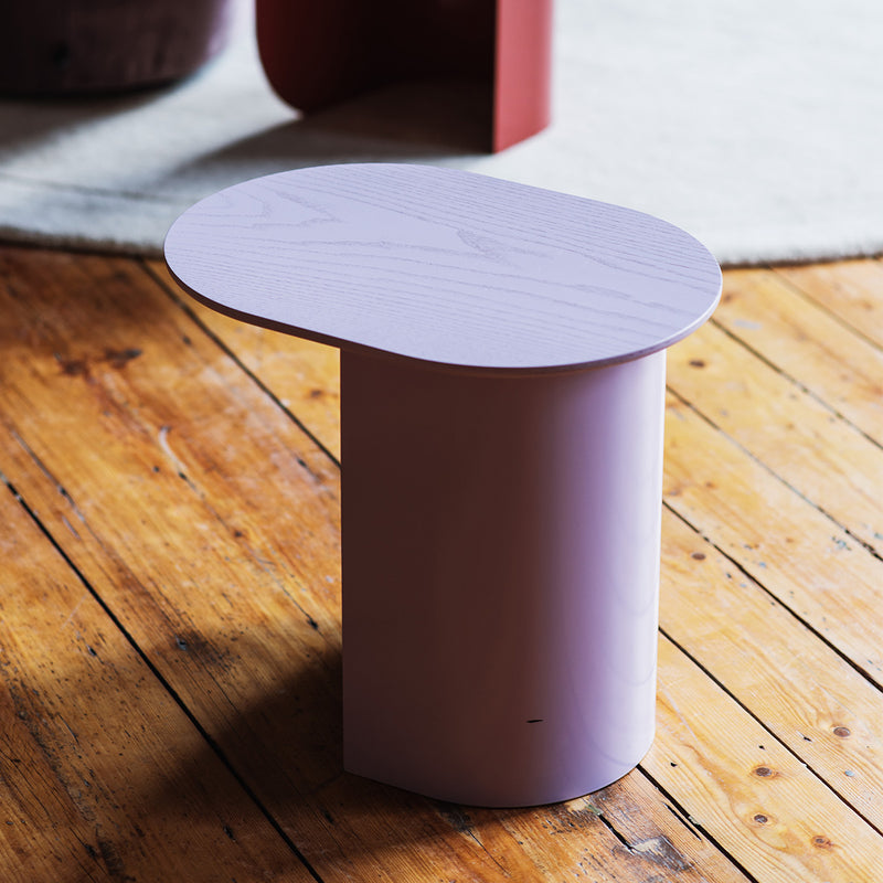 Table d'appoint Plateau - h 40 x 44 x 32 cm - Lilas