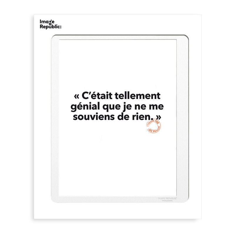 Poster Loic Prigent It Was So Much - 30 x 40 cm