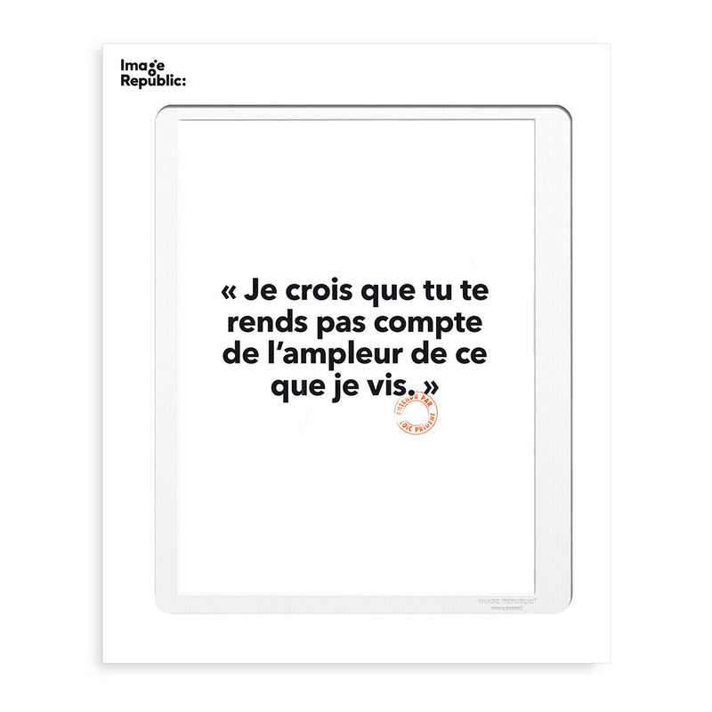 Poster Loic Prigent I Believe You - 30 x 40 cm