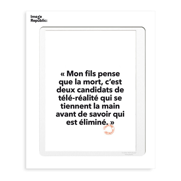 Affiche Loic Prigent Mon Fils Pense - 30 x 40 cm