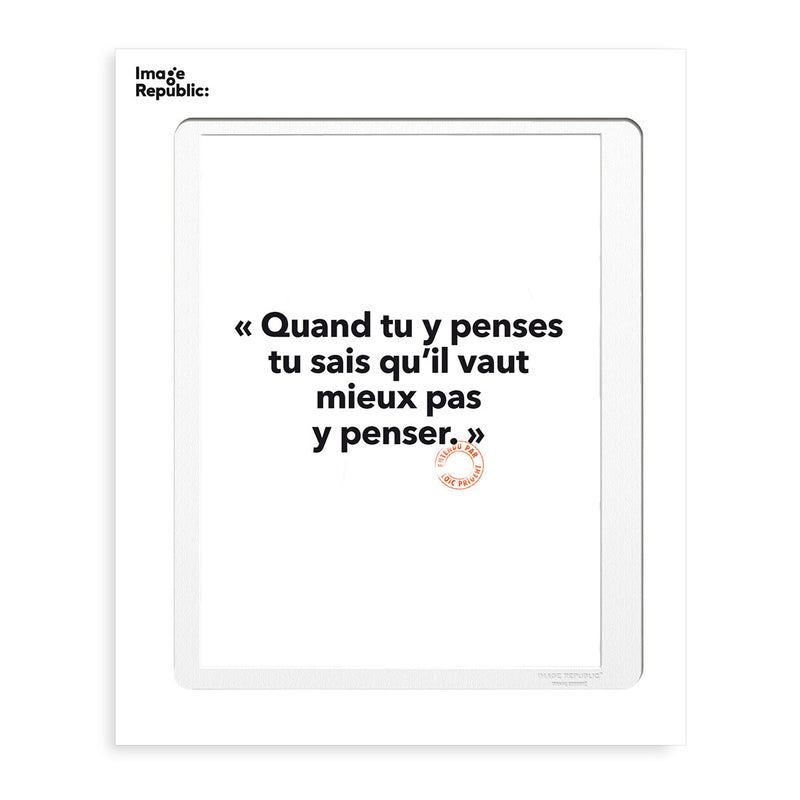 Poster Loic Prigent When You Think About It - 30 x 40 cm