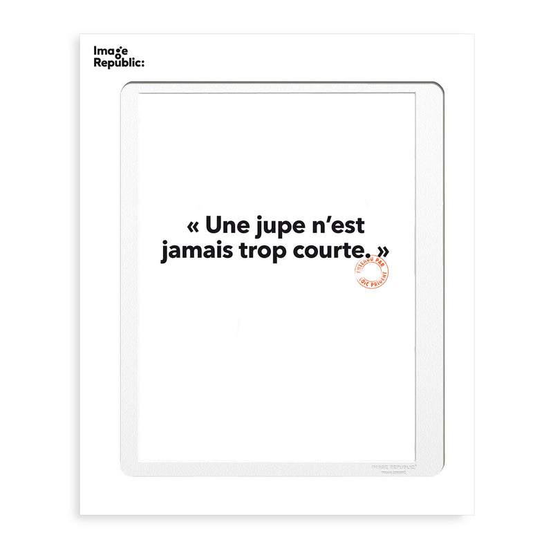 Affiche Loic Prigent Une Jupe N'Est - 30 x 40 cm