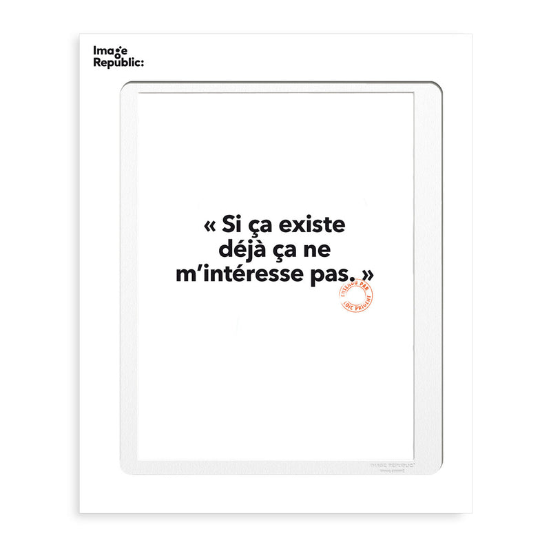 Poster Loic Prigent If It Already Exists - 56 x 76 cm