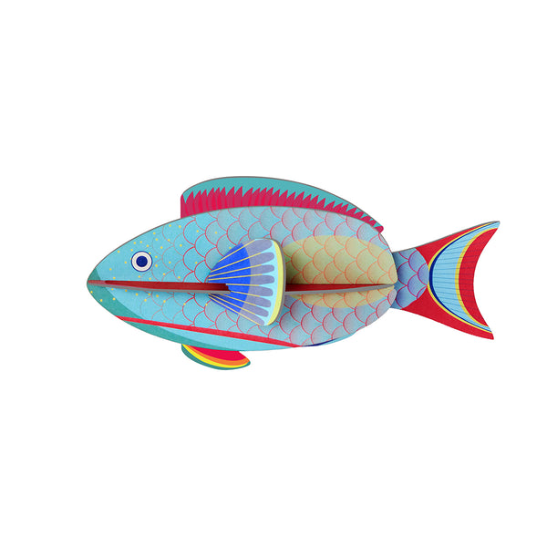 Parrot Fish Wall Decor - Blue