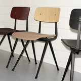 Result Chair Black - Brick Red - Lacquered Oak | Fleux | 3