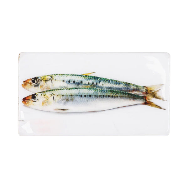 Green sardines wall decoration - 35 x 20 cm 