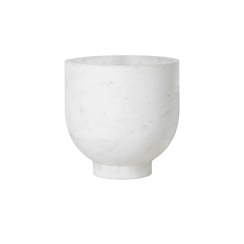Alza champagne bucket in white marble
