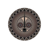 Set de table Rond Masque Africain Maswa en vinyle - Ø 38 cm | Fleux | 2