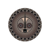Set de table Rond Masque Africain Maswa en vinyle - Ø 38 cm | Fleux | 2