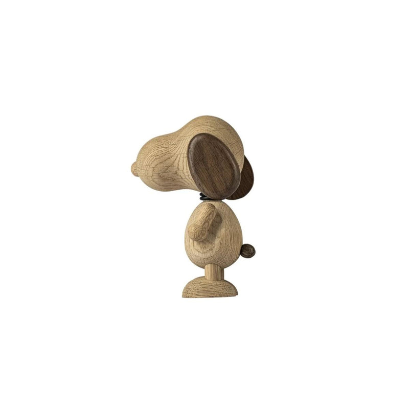 Figurine Snoopy - Chêne, détail fumé - 13 cm