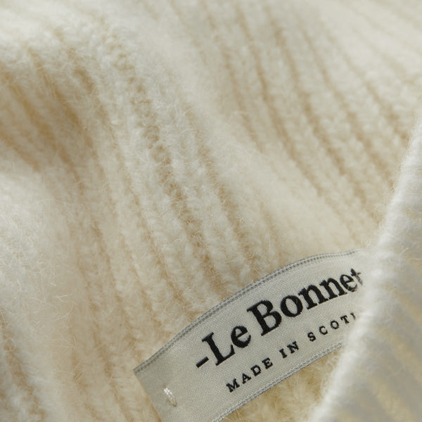 Wool blend beanie - Snow